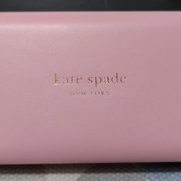 Kate Spade Glasses Or Sunglasses Case So Happy To See You Matching Dust Cloth - Picture 2 of 5